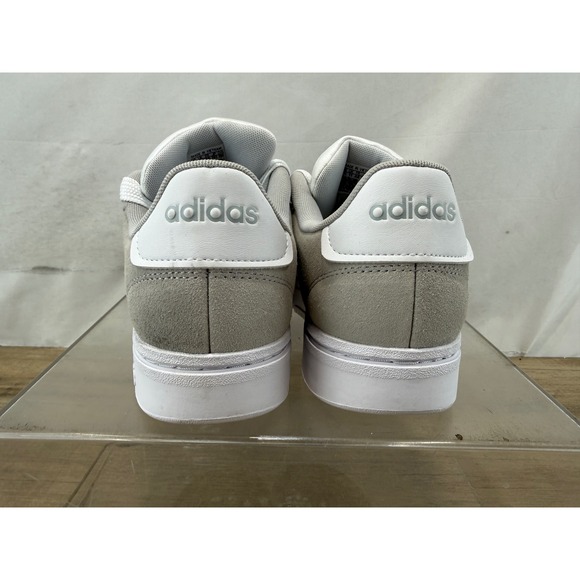 Adidas Grand Court Alpha II Grey White Suede Mens Sneakers JH7234 Size 11.5 - Picture 4 of 9